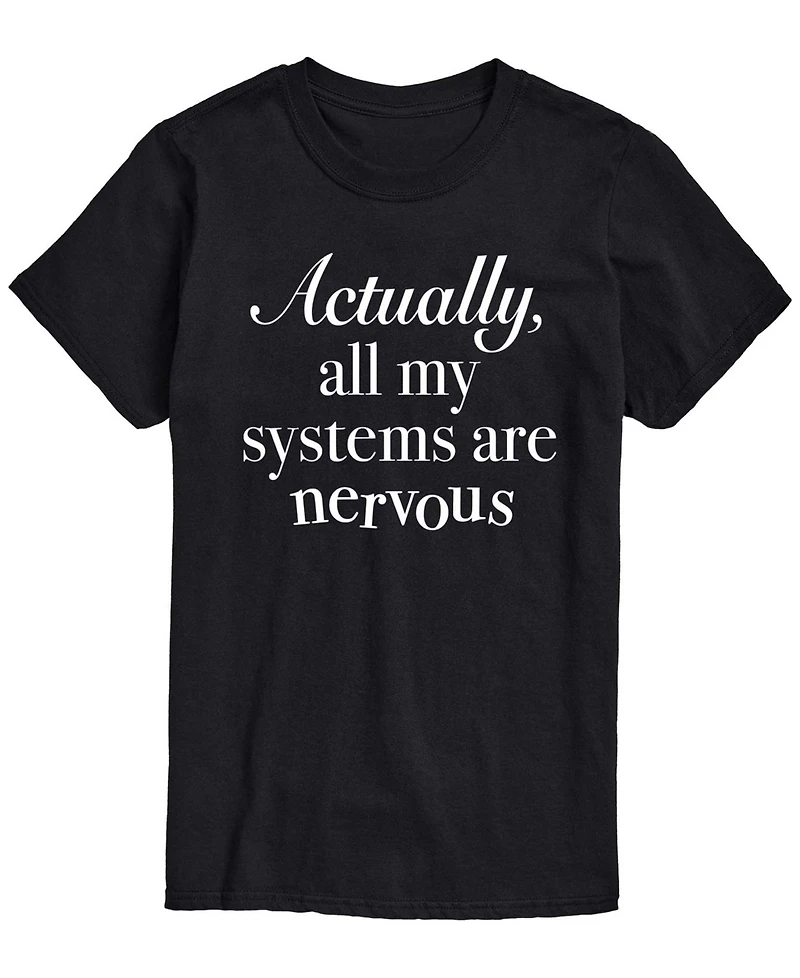 Airwaves Men's All Systems Nervous Short-Sleeve Graphic T-Shirt