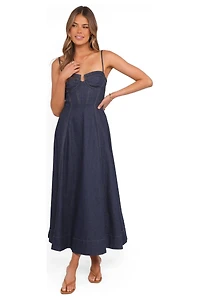 Petal and Pup Women's Marsden Denim Midi Dress