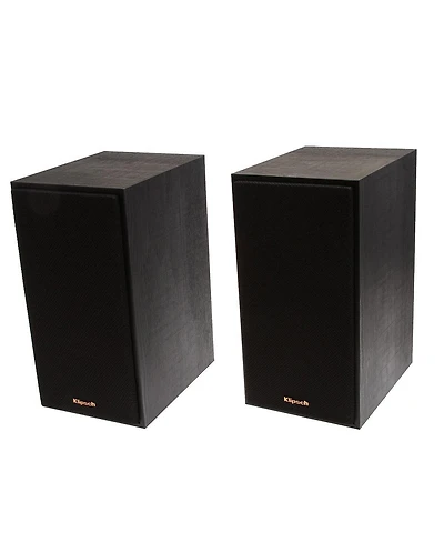 Klipsch Reference R-41M Bookshelf Home Speakers, Black Textured Wood Grain Vinyl, Pair