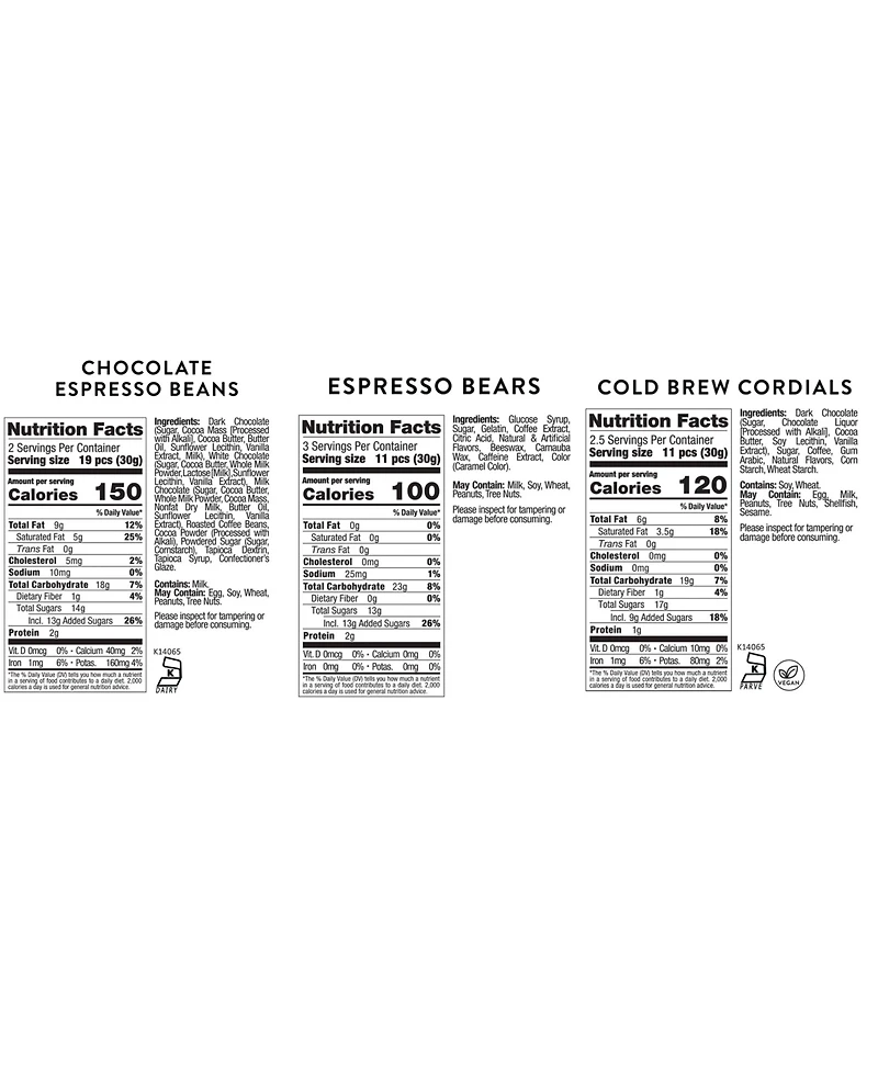 Sugarfina Caffe Luxxe Bellissimo Coffee Bento Box Duo, 2 Piece