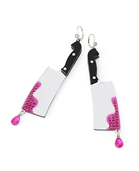 Betsey Johnson Faux-Stone Halloween Cleaver Drop Earrings