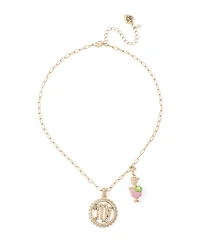 Betsey Johnson Faux-Stone Virgo Celestial Pendant Necklace Charm Zodiac Set
