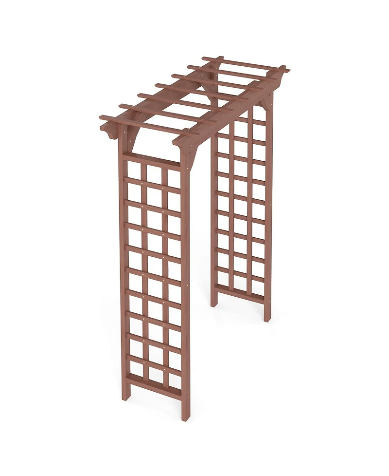 Streamdale Furniture Wooden Arbor Wedding Arch for Ceremony Garden Backyard Decor