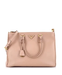 Pre-Owned Prada Galleria Double Zip Tote Saffiano Leather