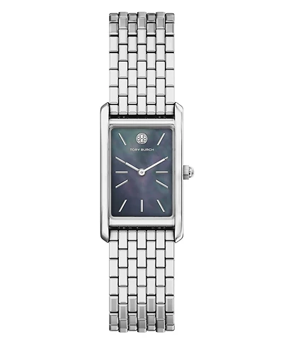 Tory Burch Women's Slim Eleanor Silver Stainless Steel Bracelet Watch 20mm