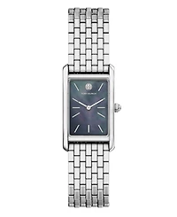 Tory Burch Women's Slim Eleanor Silver Stainless Steel Bracelet Watch 20mm