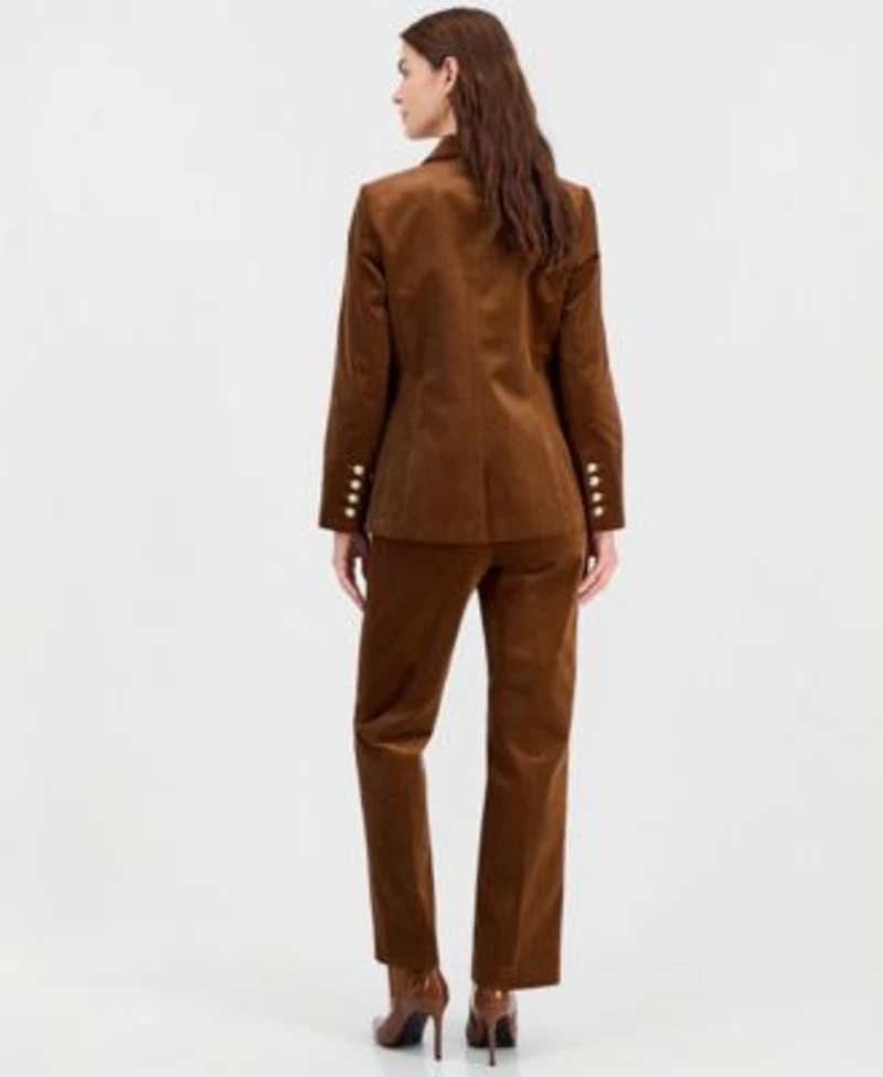 Tahari Asl Single Button Blazer Corduroy Pants