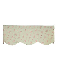 Rlf Home Circus Provance Window Valance 100% Cotton Lined Rod Pocket