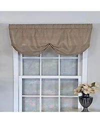 Rlf Home Linen Sheer Stationary Balloon Window Valance 100% Cotton Rod Pocket