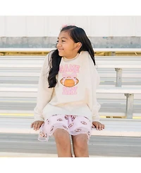 Sweet Wink Little Girls Game Day Sequin Patch Sweatshirt