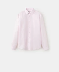 Mango Men's Regular Fit Linen Lyocell Shirt