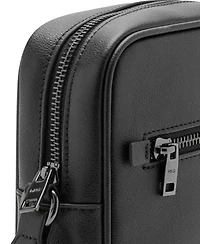 Mango Men's Zipper Leather Bag