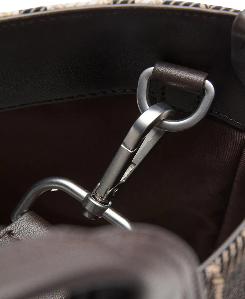 Mango Men's Striped Tote Bag