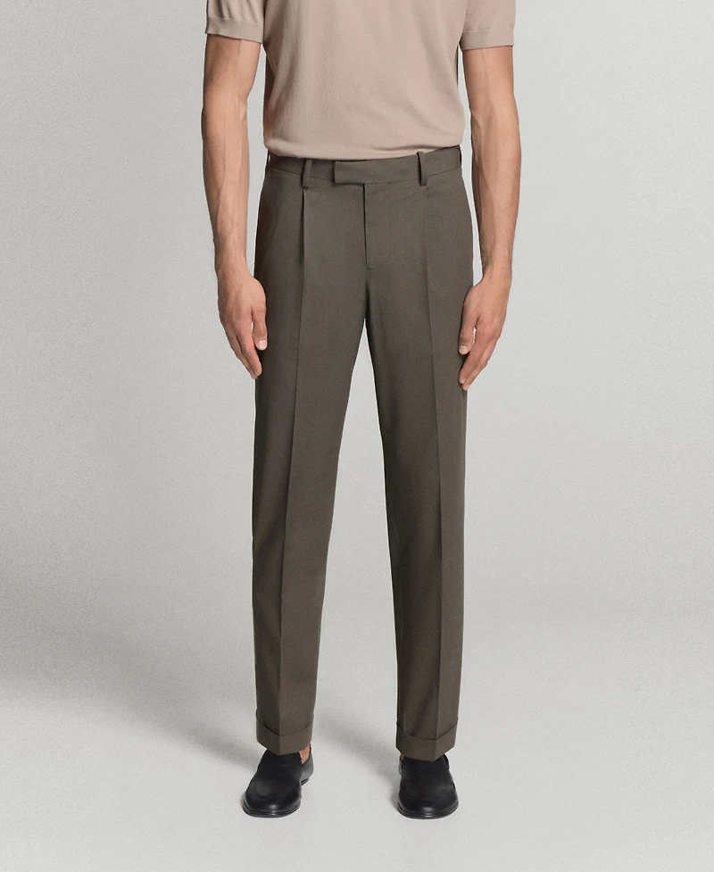 Mango Men's Boston Regular-Fit Suit Pants