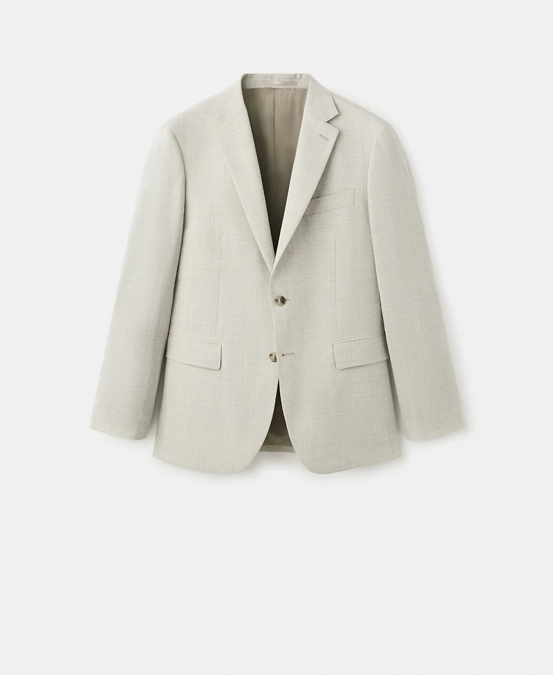 Mango Men's Wool Suit Jacket