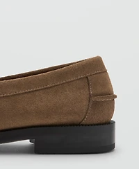 Mango Men's Split Leather Moccasins