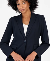 Jones New York Women's Peak Lapel Collared Jacket