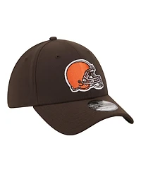 New Era Men's Brown Cleveland Browns Core Team 39THIRTY Flex Hat
