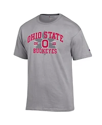 Champion Men's Heather Gray Ohio State Buckeyes Varsity T-Shirt