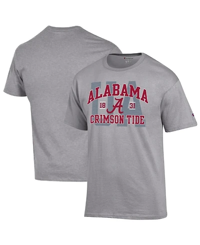 Champion Men's Heather Gray Alabama Crimson Tide Varsity T-Shirt