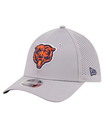 New Era Men's Gray Chicago Bears 39THIRTY M-Crown Flex Fit Hat