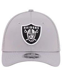New Era Men's Gray Las Vegas Raiders 39THIRTY M-Crown Flex Fit Hat