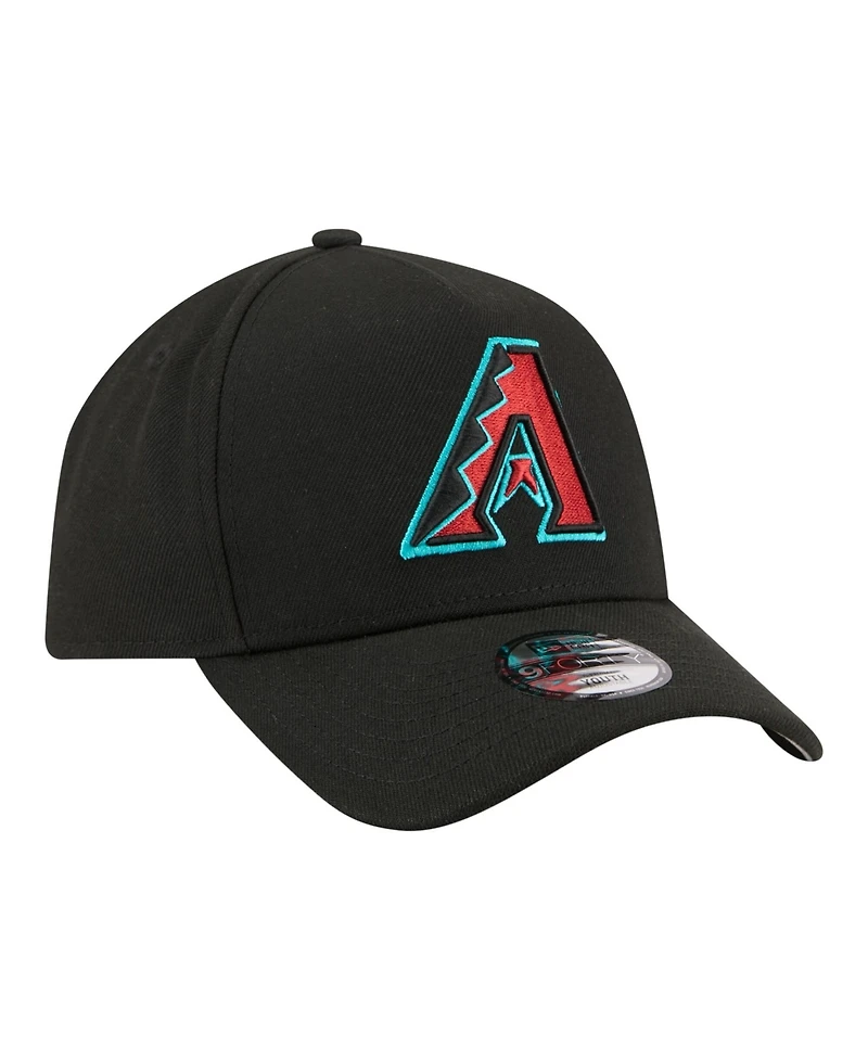 New Era Big Boys and Girls Black Arizona Diamondbacks 9FORTY A-Frame Adjustable Hat