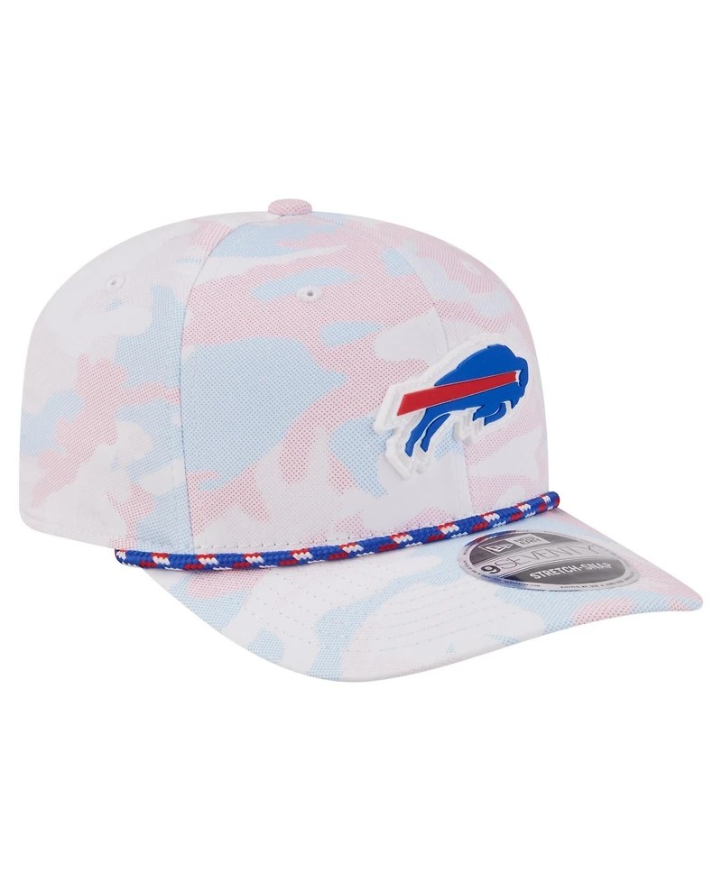 New Era Men's White Buffalo Bills Camo Rope 9SEVENTY Adjustable Hat