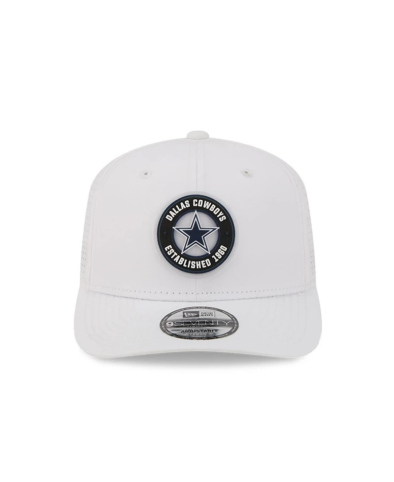 New Era Men's White Dallas Cowboys Coolera 9SEVENTY Adjustable Hat