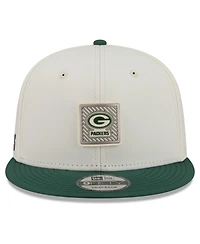 New Era Men's Cream/Green Green Bay Packers 2026 Nfl Training Camp 9FIFTY Snapback Hat
