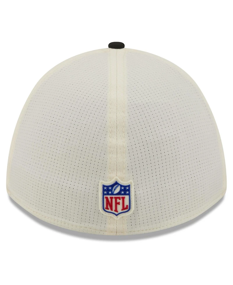 New Era Men's Cream/Black Atlanta Falcons 2026 Nfl Training Camp 39THIRTY Flex Hat