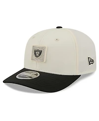 New Era Men's Cream/Black Las Vegas Raiders 2026 Nfl Training Camp 9SEVENTY Adjustable Hat