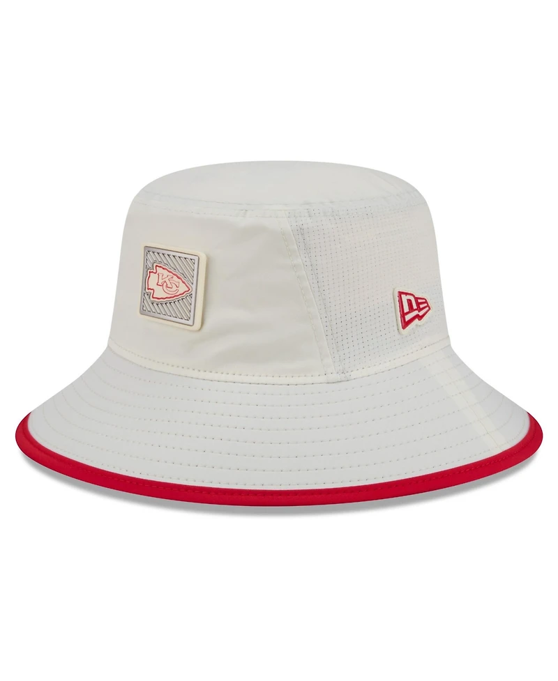 New Era Men's Cream Kansas City Chiefs 2026 Nfl Training Camp Sport Bucket Hat