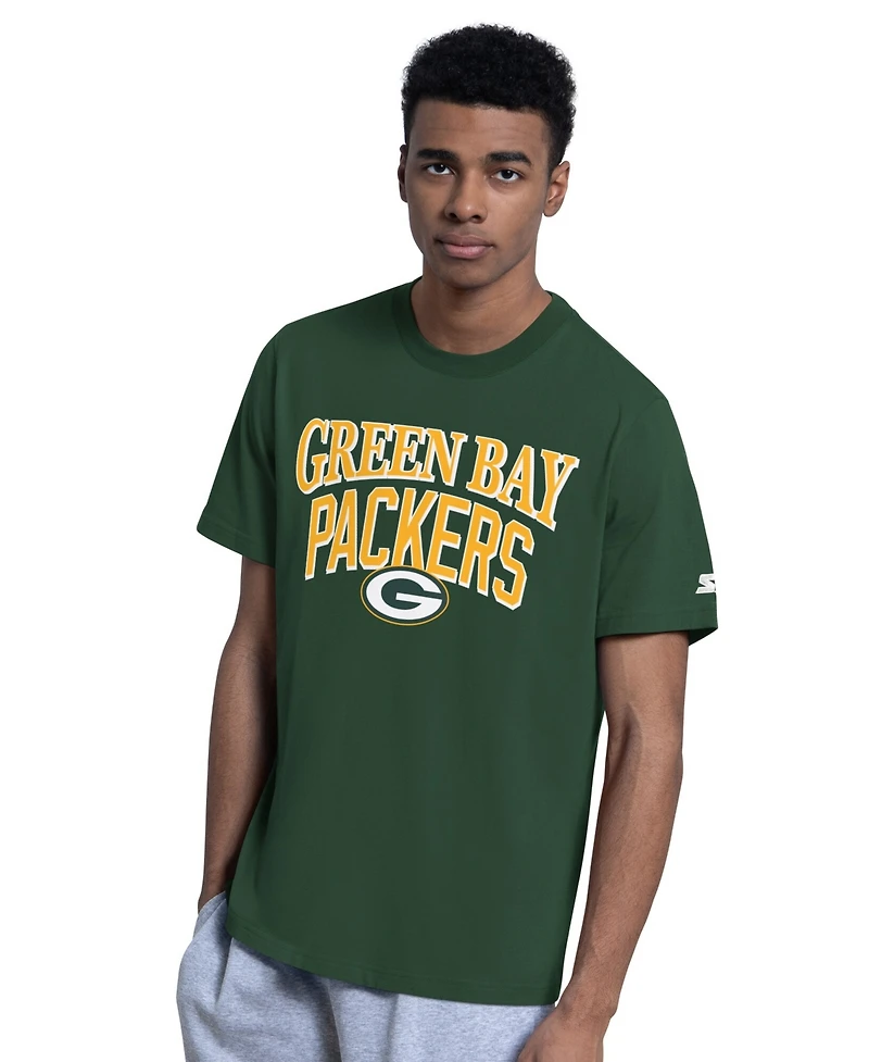 Starter Men's 2-Pack Green/Gray Green Bay Packers Logo T-Shirt