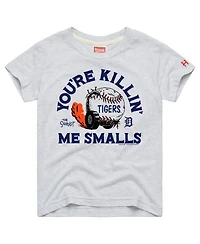 Homage Big Boys and Girls Ash Detroit Tigers x The Sandlot Tri-Blend T-Shirt