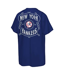 Mitchell & Ness Big Boys and Girls Navy New York Yankees Cooperstown Rodeo Rope T-Shirt