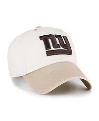 '47 Brand Men's Natural/Tan New York Giants Neutral Terrain Clean Up Adjustable Hat