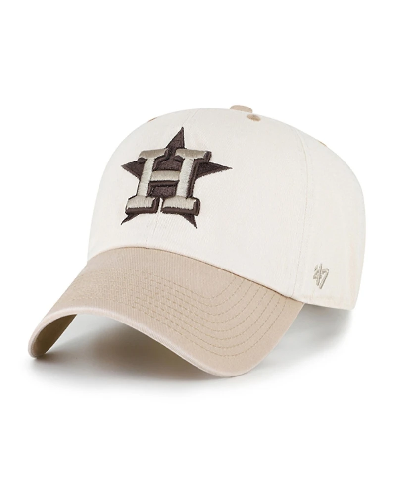 '47 Brand Men's Natural/Tan Houston Astros Neutral Terrain Clean Up Adjustable Hat