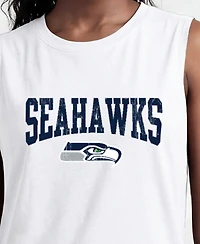Champion Women's White Seattle Seahawks Muscle Tank Top