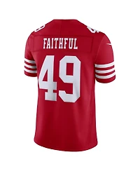Nike Men's The Faithful Scarlet San Francisco 49ers Vapor F.u.s.e. Stitched Limited Jersey