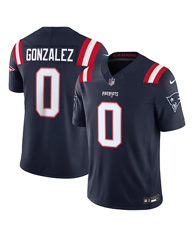 Nike Men's Christian Gonzalez Navy New England Patriots Vapor F.u.s.e. Stitched Limited Jersey