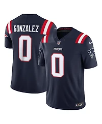 Nike Men's Christian Gonzalez Navy New England Patriots Vapor F.u.s.e. Stitched Limited Jersey