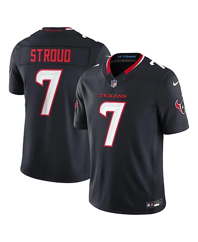 Nike Men's C.j. Stroud Navy Houston Texans Vapor F.u.s.e. Stitched Limited Jersey