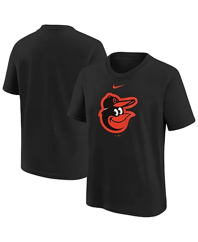 Nike Big Boys and Girls Black Baltimore Orioles Large Logo T-Shirt