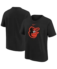 Nike Big Boys and Girls Black Baltimore Orioles Large Logo T-Shirt