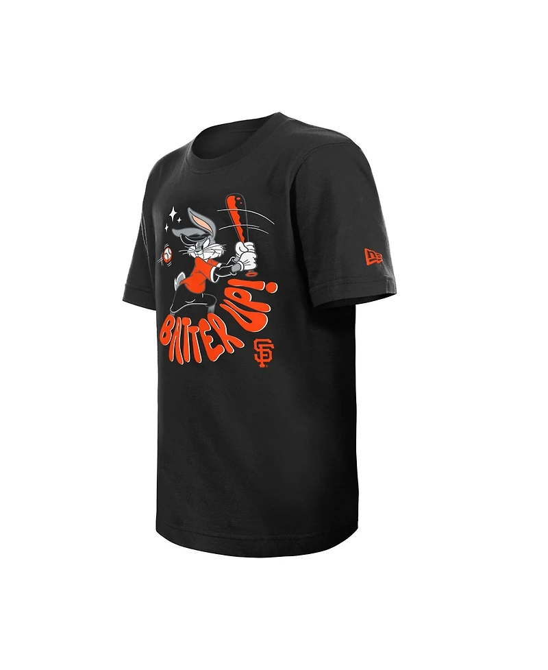New Era Big Boys and Girls Black San Francisco Giants Looney Tunes T-Shirt