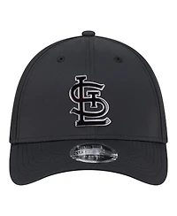 New Era Men's Black St. Louis Cardinals Metallic 39THIRTY M-Crown Flex Hat