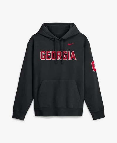 Nike Men's Black Georgia Bulldogs 2026 Sideline Club Fleece Hoodie