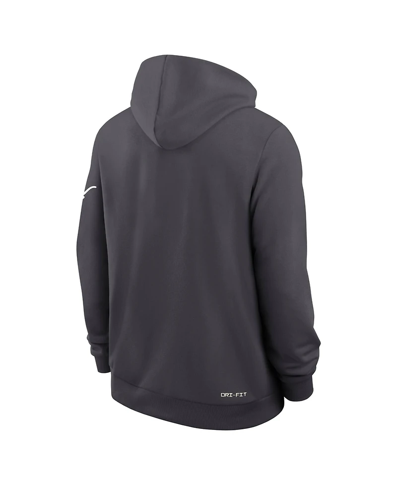 Nike Men's Anthracite Texas Longhorns 2026 Sideline Standard Issue Dri-fit Hoodie