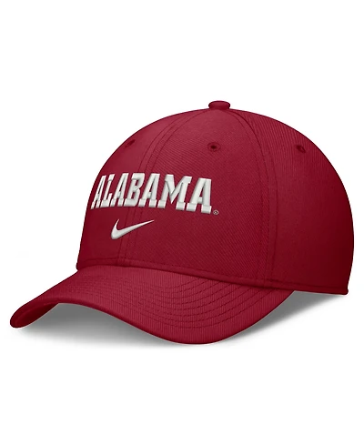 Nike Men's Crimson Alabama Tide Rise On-Field SwooshFlex Dri-fit Flex Hat